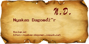 Nyakas Dagomér névjegykártya